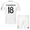 Original Trikotsatz Real Madrid Tchouameni 18 Heimtrikot 2024-25 Für Kinder